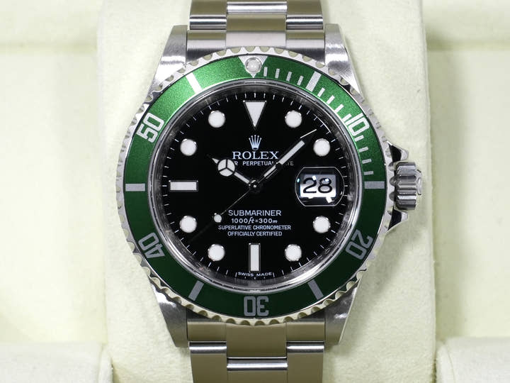 ロレックス サブマリーナー デイト Ref.16610LV ステンレススチール ブラック文字盤 美品 qxgm54na