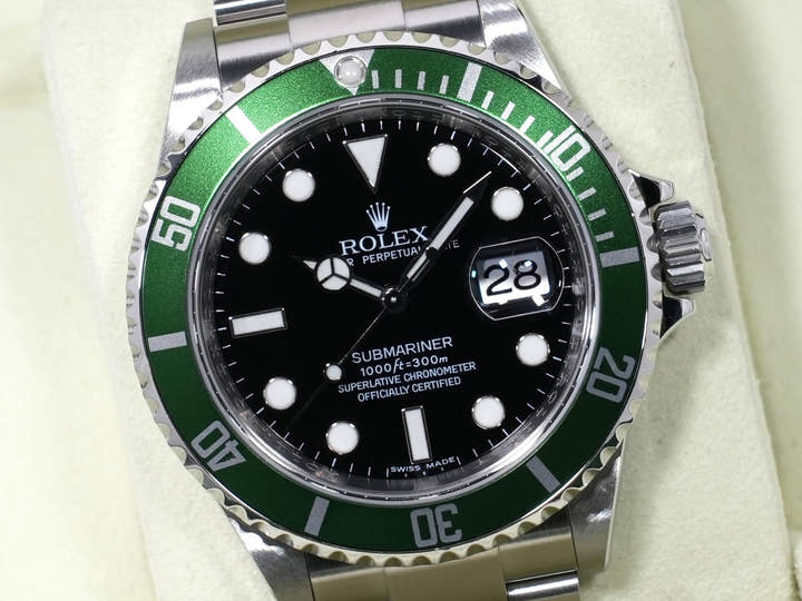 ロレックス サブマリーナー デイト Ref.16610LV ステンレススチール ブラック文字盤 美品 qxgm54na