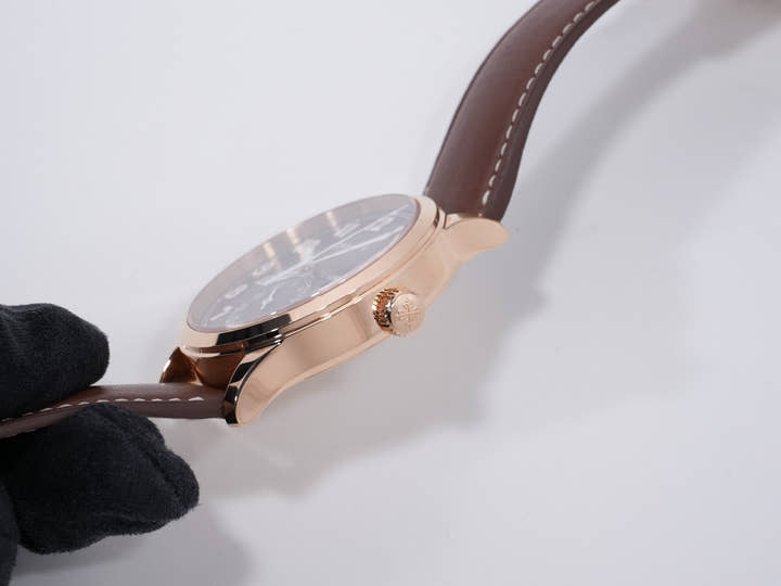 パテックフィリップ カラトラバ パイロット トラベルタイム Ref.5524R-001 ローズゴールド ブラウン・ソレイユ文字盤 中古 7jj3trgi