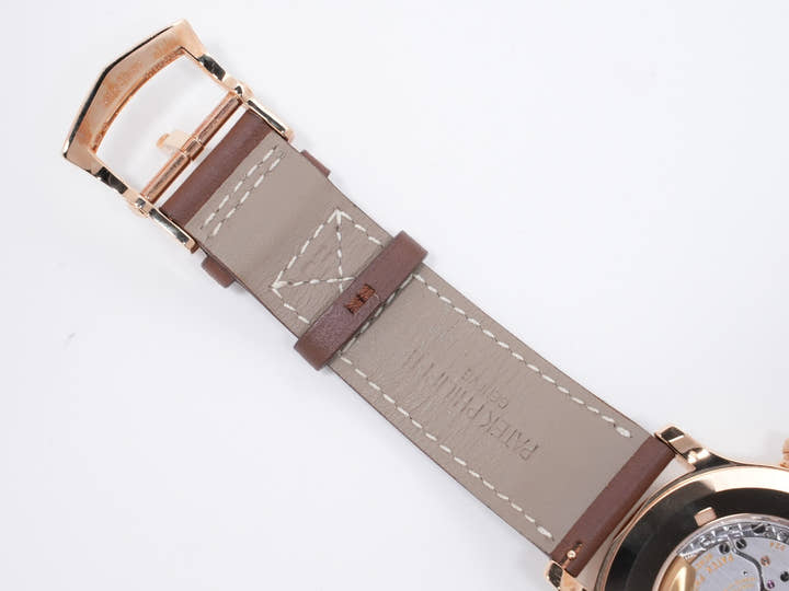 パテックフィリップ カラトラバ パイロット トラベルタイム Ref.5524R-001 ローズゴールド ブラウン・ソレイユ文字盤 中古 7jj3trgi