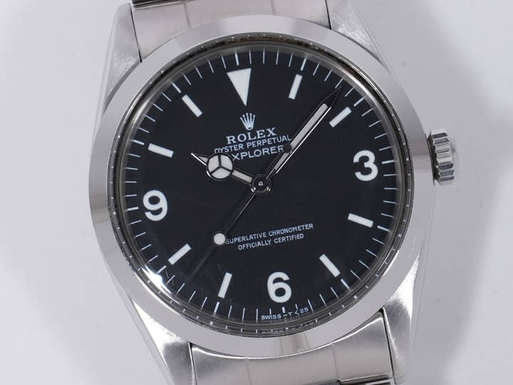 ロレックス エクスプローラーI Ref.1016 ステンレススチール ブラック文字盤 中古 pebt3ean