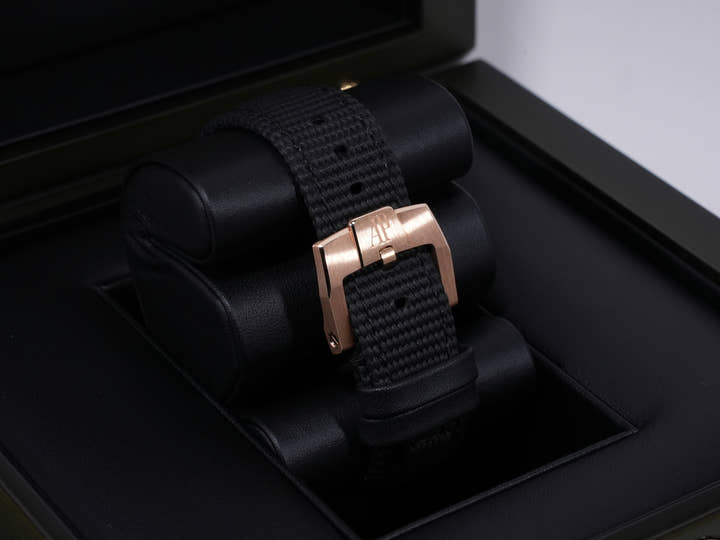 オーデマピゲ CODE 11.59 バイ オーデマ ピゲ Ref.15210OR.OO.A616CR.01 ピンクゴールド パープル文字盤 美品 gz2v5nwm