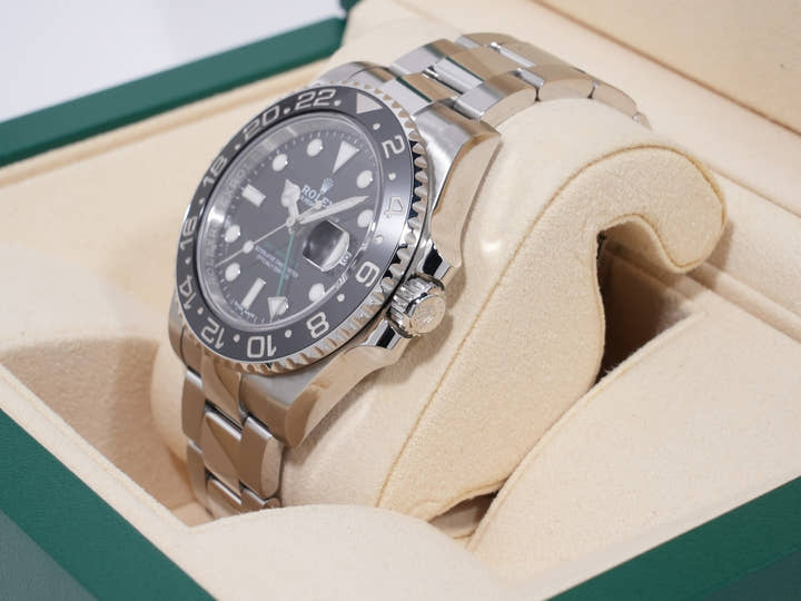 Rolex GMT-Master II Ref. 116710LN Stainless Steel Black Dial Oyster Bracelet Pre-owned 9xqpnj5x