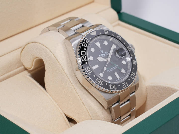 Rolex GMT-Master II Ref. 116710LN Stainless Steel Black Dial Oyster Bracelet Pre-owned 9xqpnj5x
