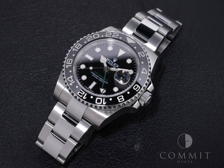 Rolex GMT-Master II Ref. 116710LN Stainless Steel Black Dial Oyster Bracelet Pre-owned 9xqpnj5x