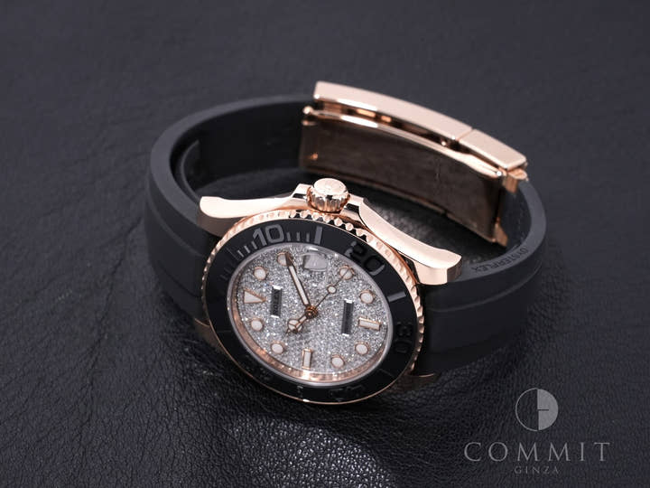 ロレックス ヨットマスター37 Ref.268655 エバーローズゴールド パヴェダイヤモンド文字盤 中古 vy5be5qd