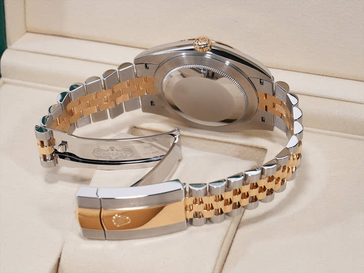 Rolex Datejust 41 Ref. 126333G Stainless Steel/Yellow Gold Bright Black 10 Diamond Dial, Excellent Condition 8izwqt8n