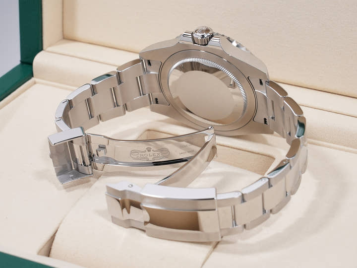Rolex GMT-Master II Ref. 126710BLRO, stainless steel, black dial, Oyster bracelet, unworn. (pm2yyj8j appears to be an internal reference number and not part of the product description)