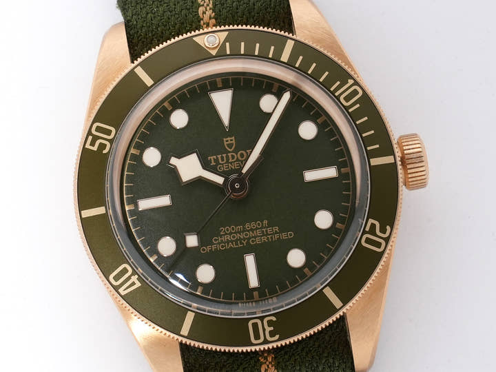 チューダー(チュードル) ブラックベイ フィフティエイト Ref.79018V 18Kイエローゴールド グリーン文字盤 美品 5wt98huj