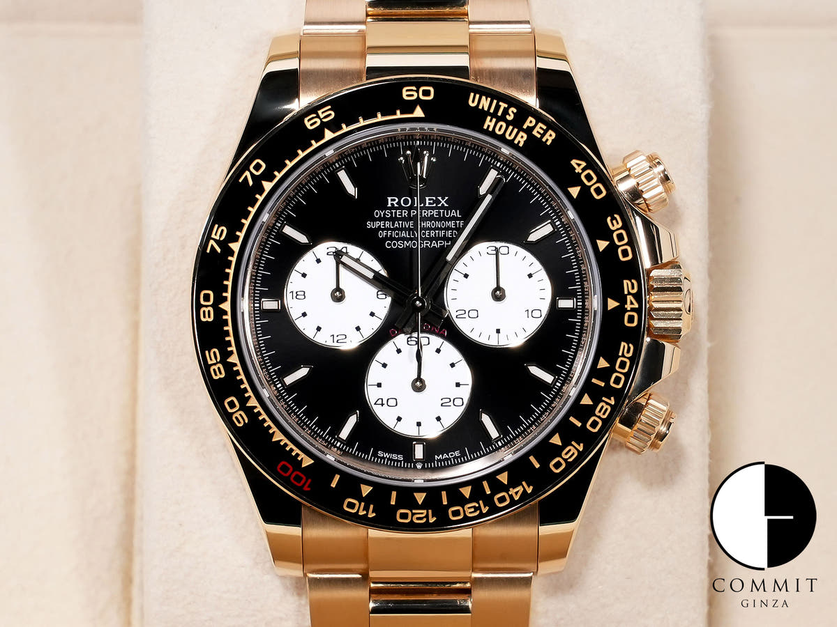 ロレックス デイトナ Ref.126528LN イエローゴールド ブライトブラック文字盤 美中古 6tddkf2n