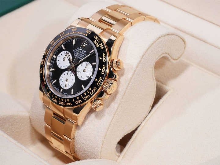 ロレックス デイトナ Ref.126528LN イエローゴールド ブライトブラック文字盤 美中古 6tddkf2n