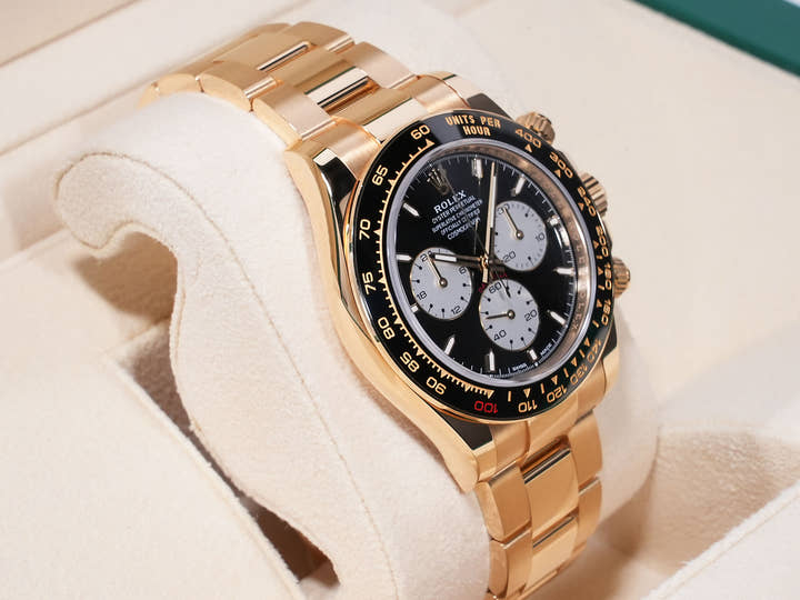 ロレックス デイトナ Ref.126528LN イエローゴールド ブライトブラック文字盤 美中古 6tddkf2n