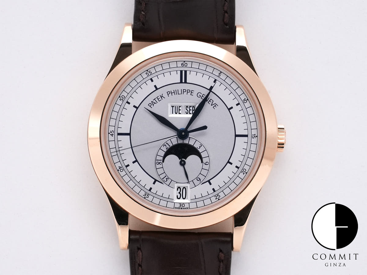 パテックフィリップ アニュアルカレンダー ムーンフェイズ Ref.5396R-001 ローズゴールド シルバー文字盤 美中古 i4ev2xtc