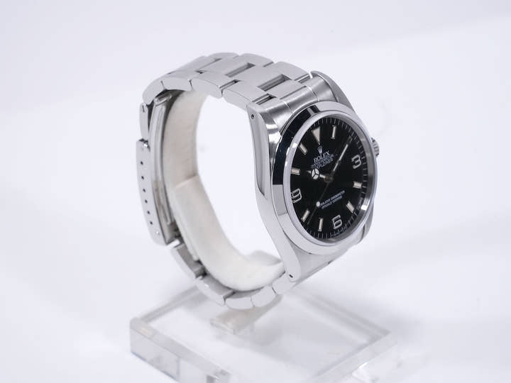 ロレックス エクスプローラーI Ref.14270 ステンレススチール ブラック文字盤 オイスターブレスレット 中古 ufrrnd4u