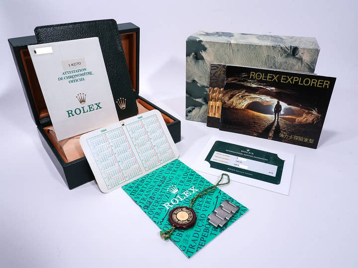 ロレックス エクスプローラーI Ref.14270 ステンレススチール ブラック文字盤 オイスターブレスレット 中古 ufrrnd4u