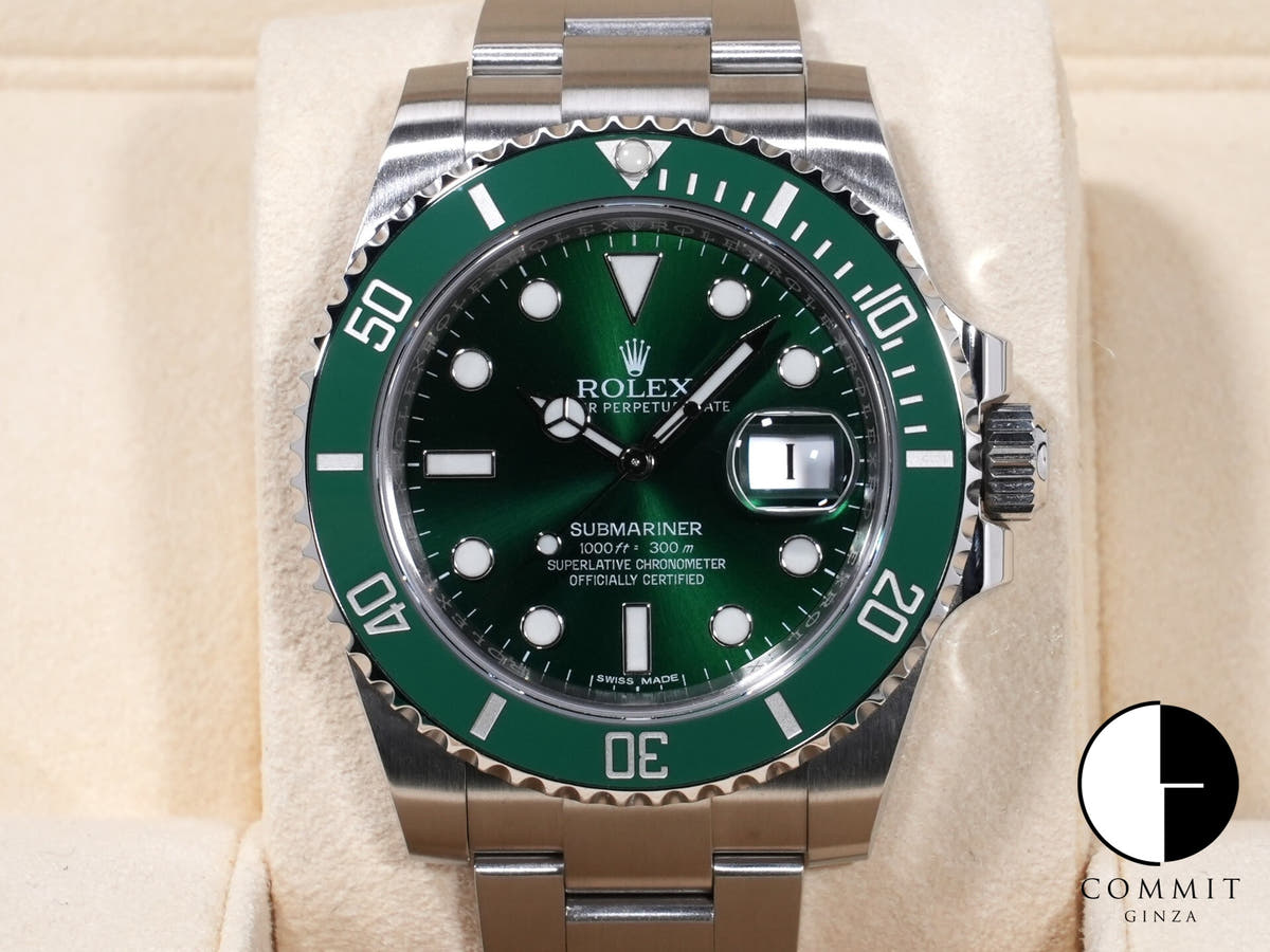 ロレックス サブマリーナー デイト Ref.116610LV ステンレススチール グリーン文字盤 美品 8c6jktit