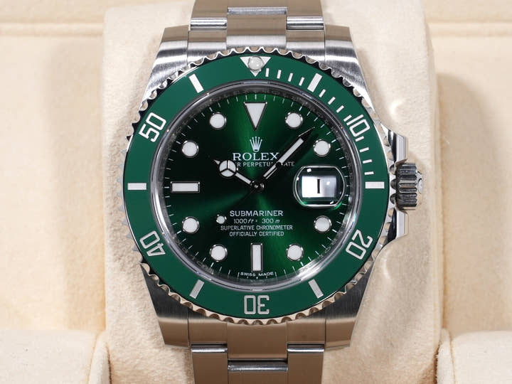 ロレックス サブマリーナー デイト Ref.116610LV ステンレススチール グリーン文字盤 美品 8c6jktit