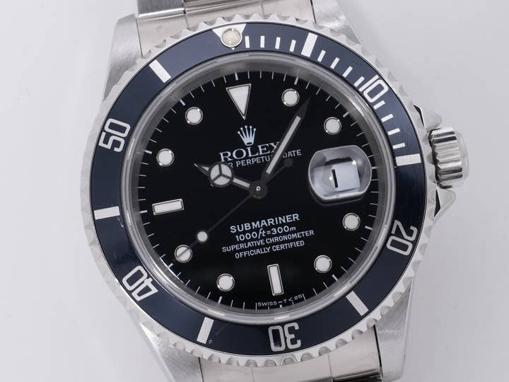 Rolex Submariner Date Ref. 16610 Stainless Steel Black Dial Pre-owned s3xbyz8y