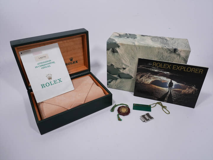 ロレックス エクスプローラーI Ref.14270 ステンレススチール ブラック文字盤 オイスターブレスレット 中古 uwn9bnoe