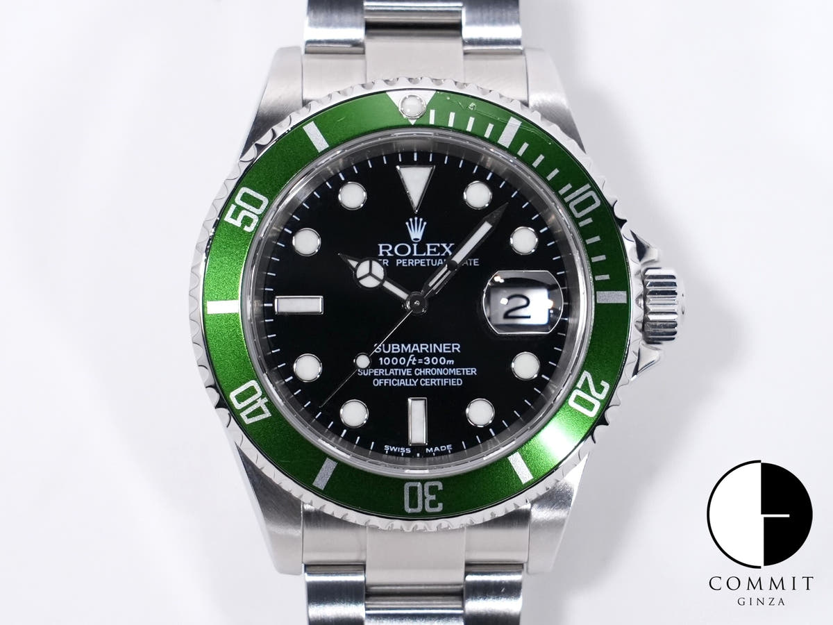 ロレックス サブマリーナー デイト Ref.16610LV ステンレススチール ブラック文字盤 中古 rvf7qn6u