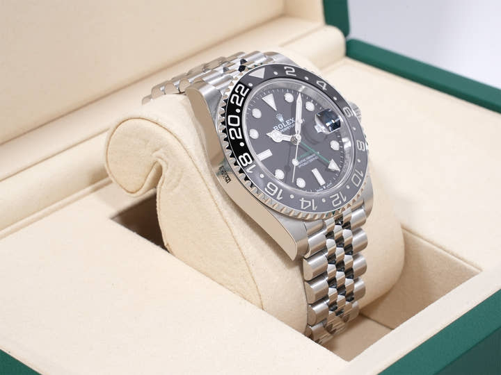 ロレックス GMTマスターII Ref.126710GRNR ステンレススチール ブラック文字盤 ジュビリーブレスレット 未使用 sfhow46q