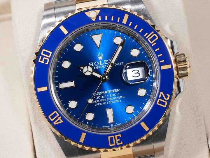 ロレックス サブマリーナー デイト Ref.126613LB ステンレススチール/イエローゴールド ブルー文字盤 未使用 dczx4db5