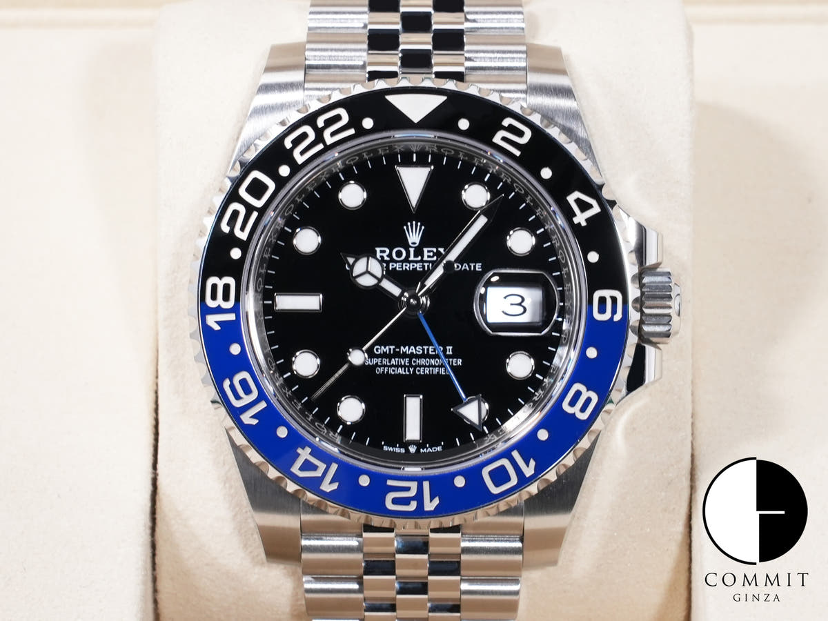 ロレックス GMTマスターII Ref.126710BLNR ステンレススチール ブラック文字盤 ジュビリーブレスレット 中古 k3kgcg7x