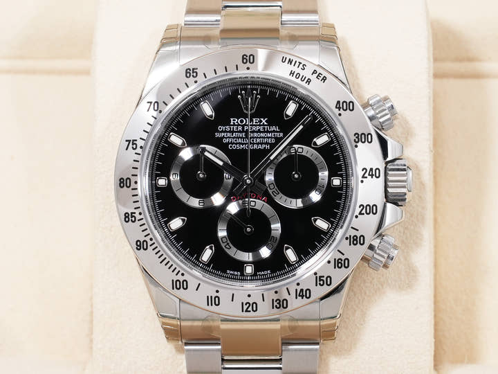 Rolex Daytona Ref. 116520 Stainless Steel Black Dial, Dead Stock (g763h45m)