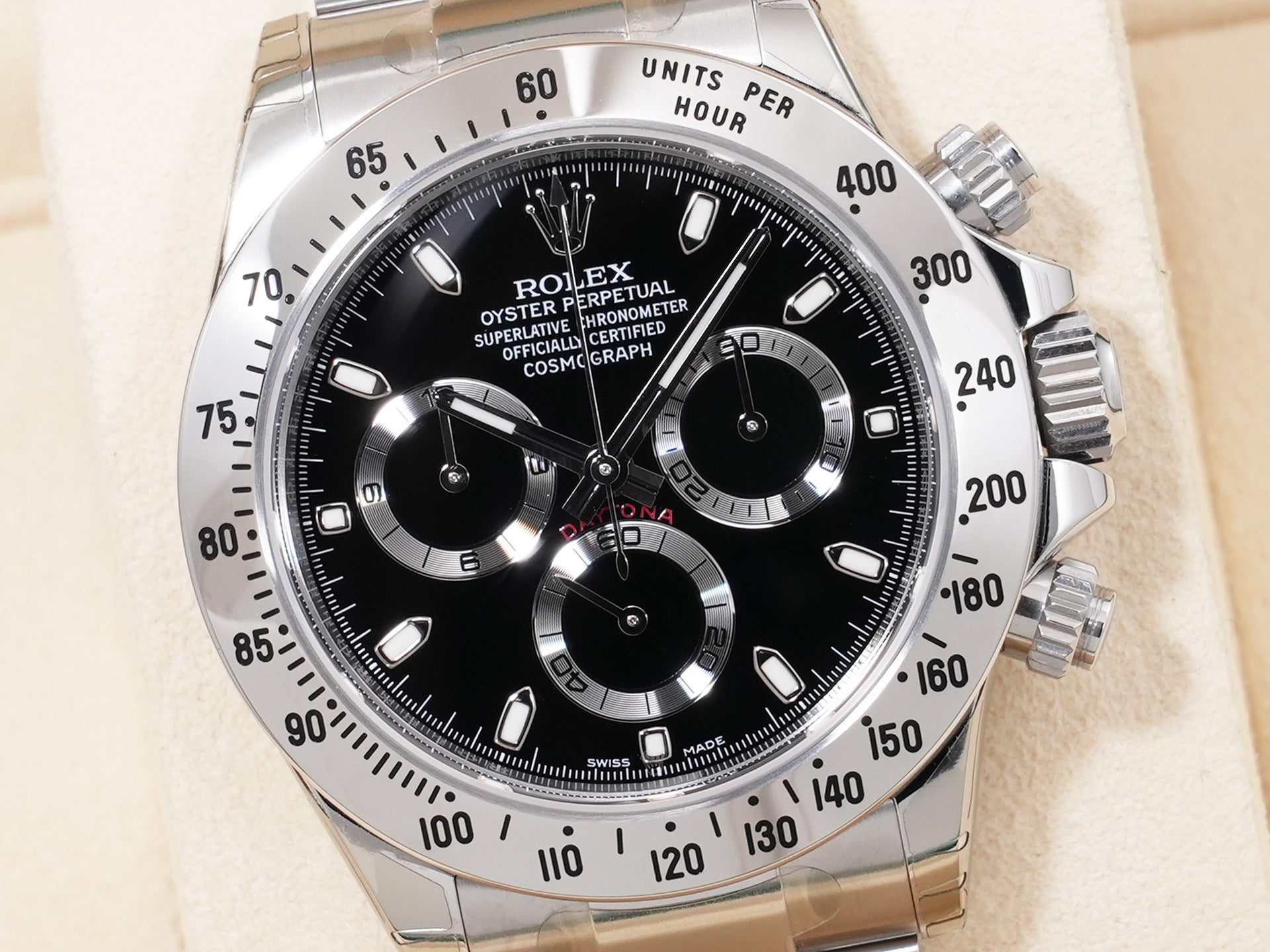 Rolex Daytona Ref. 116520 Stainless Steel Black Dial, Dead Stock (g763h45m)