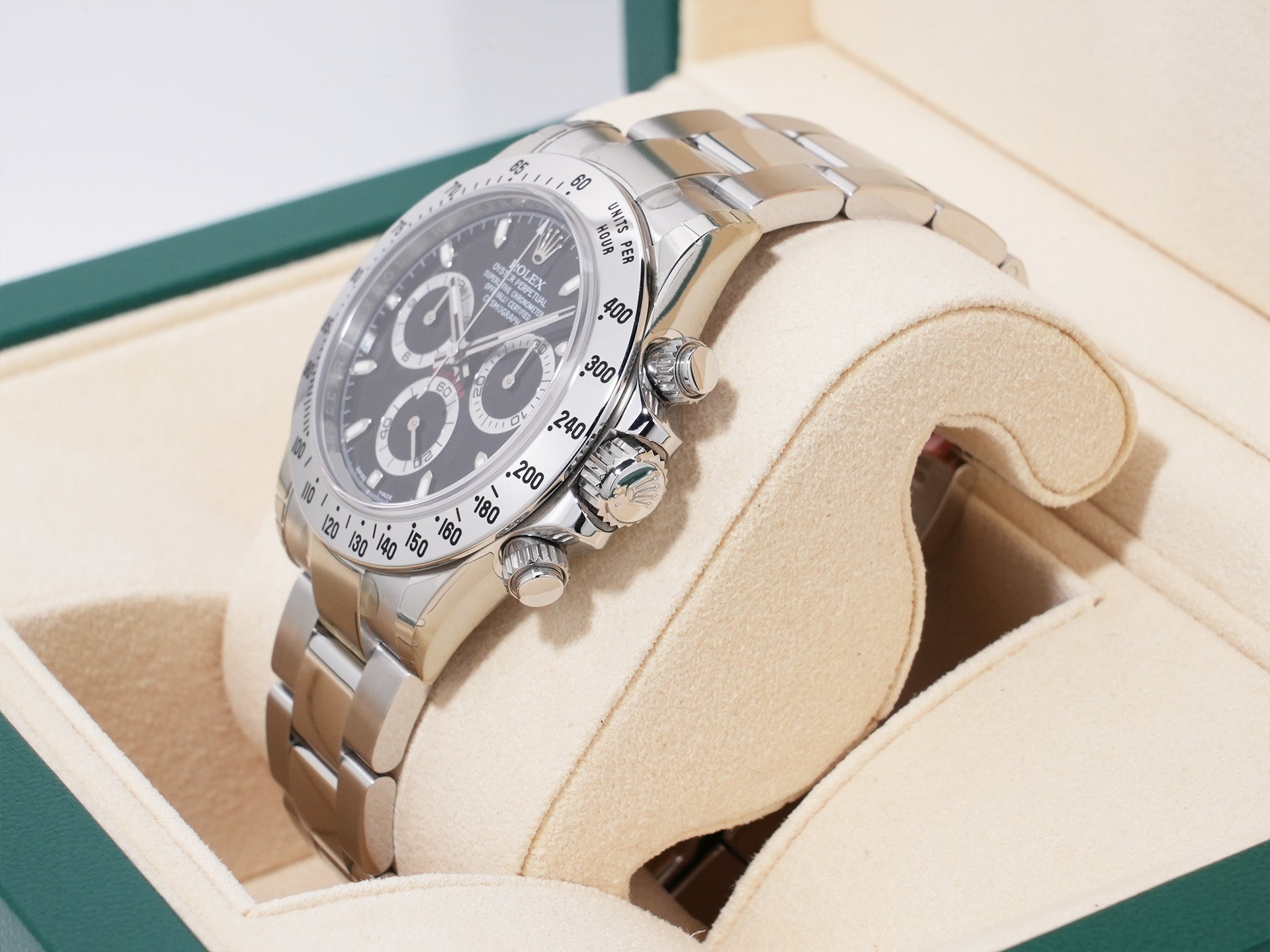Rolex Daytona Ref. 116520 Stainless Steel Black Dial, Dead Stock (g763h45m)