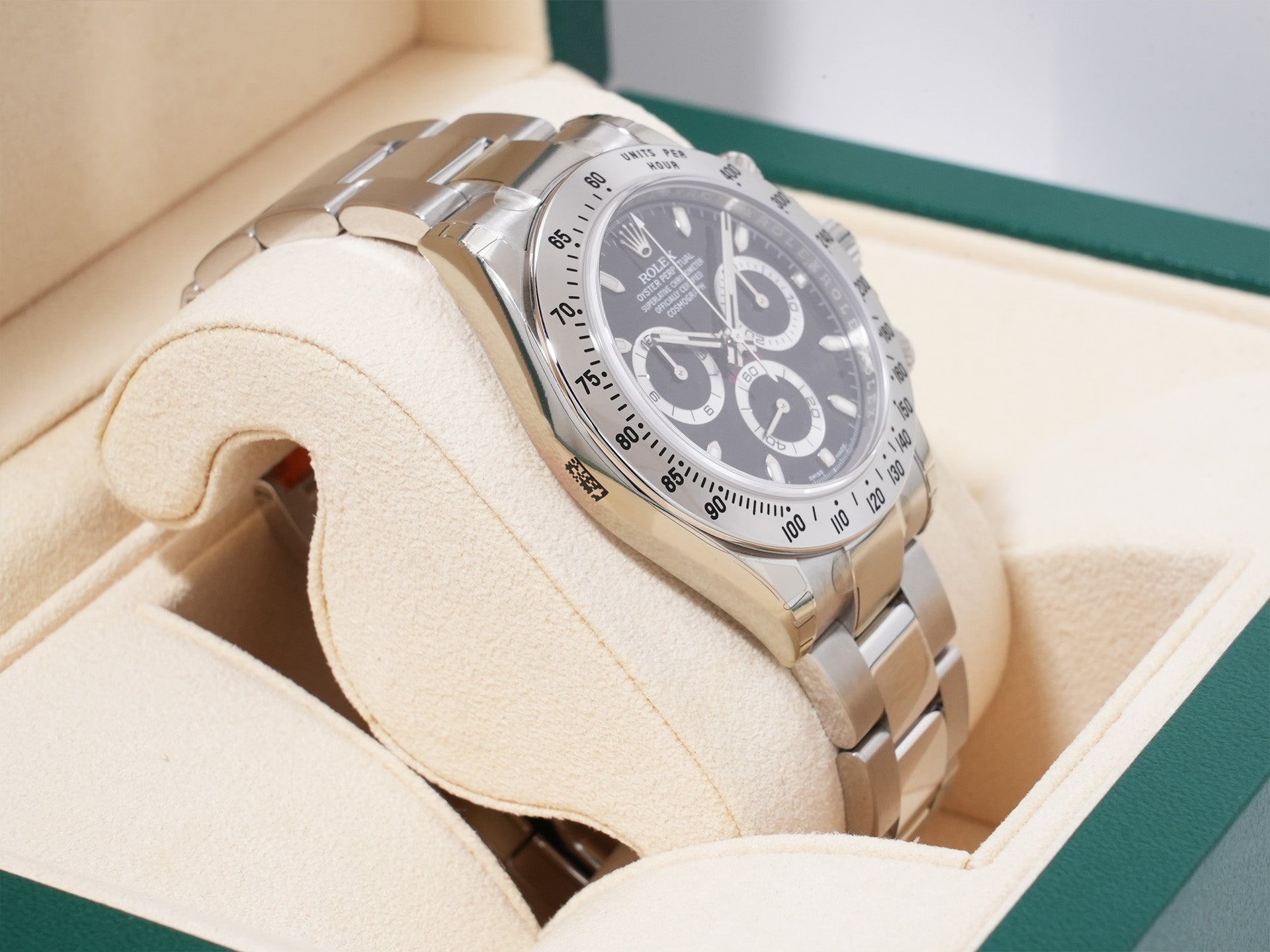Rolex Daytona Ref. 116520 Stainless Steel Black Dial, Dead Stock (g763h45m)