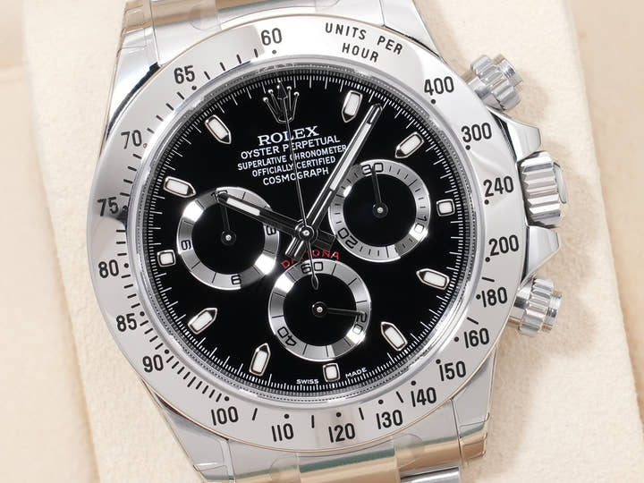 Rolex Daytona Ref. 116520 Stainless Steel Black Dial Dead Stock ihm82shd