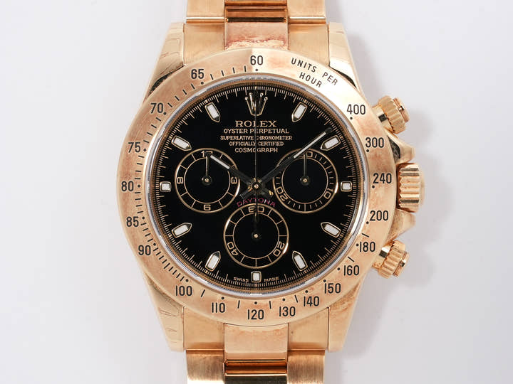 ロレックス デイトナ Ref.116528 イエローゴールド ブラック文字盤 中古 fckw58ft