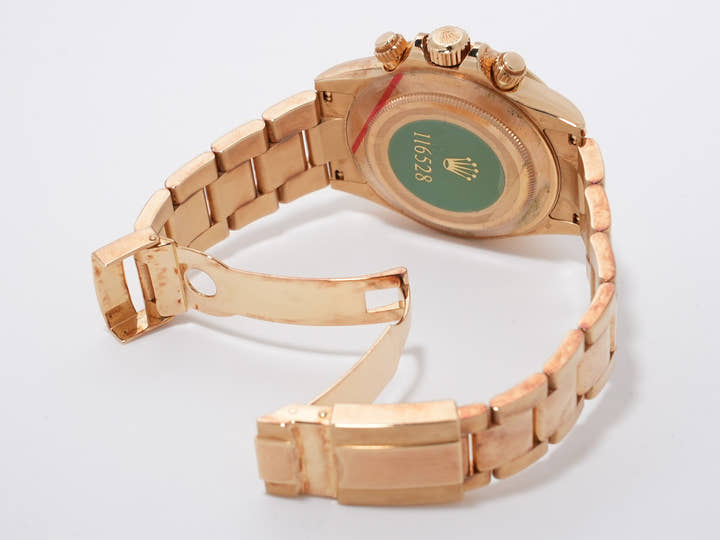 ロレックス デイトナ Ref.116528 イエローゴールド ブラック文字盤 中古 fckw58ft