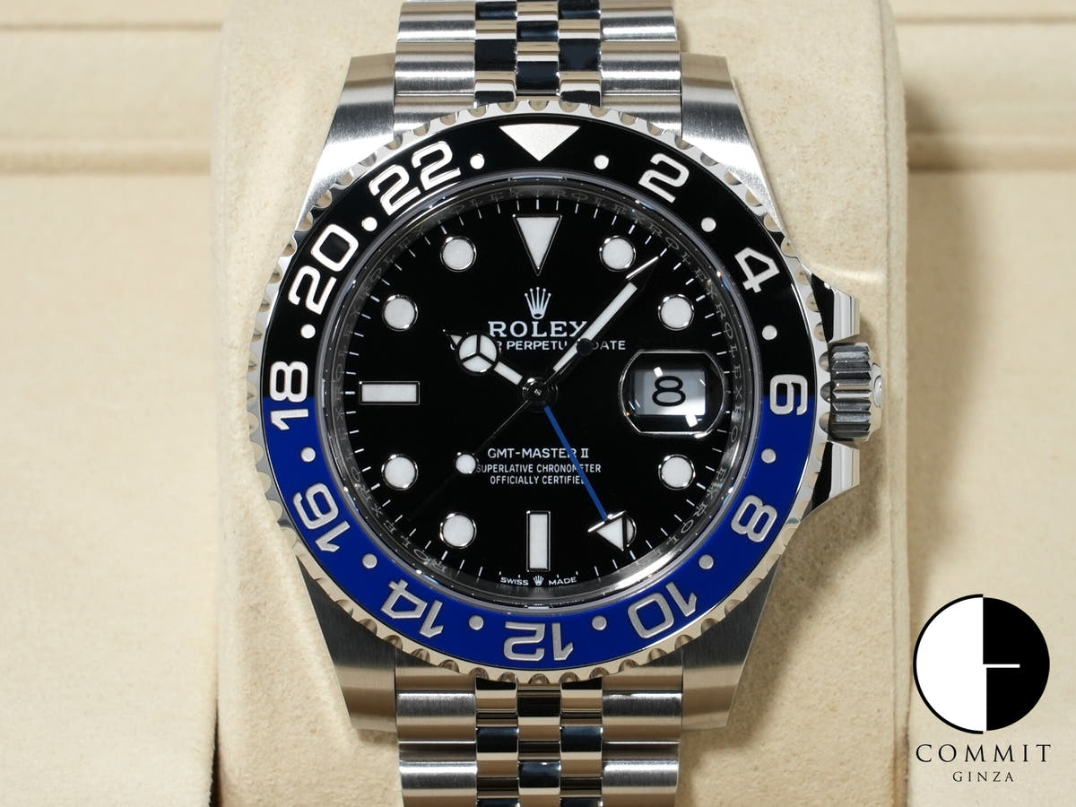 ロレックス GMTマスターII Ref.126710BLNR ステンレススチール ブラック文字盤 ジュビリーブレスレット 未使用 63dr6xzd