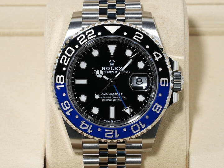ロレックス GMTマスターII Ref.126710BLNR ステンレススチール ブラック文字盤 ジュビリーブレスレット 未使用 63dr6xzd