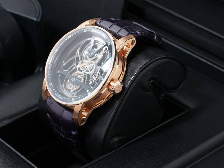 オーデマピゲ CODE 11.59 バイ オーデマ ピゲ トゥールビヨン オープンワーク Ref.26600OR.OO.D002CR.01 ピンクゴールド ブラックラッカーインナーベゼル、オープンワーク文字盤 美品 y5zvardj