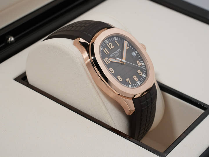 Patek Philippe Aquanaut Ref. 5167R-001 Rose Gold Brown Dial, Excellent Condition noykuepq