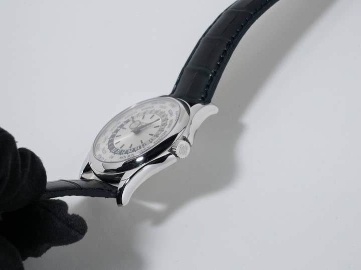 Patek Philippe Complication World Time Ref. 5130G-001 White Gold Silver Dial Pre-owned (uspxe9oc)
