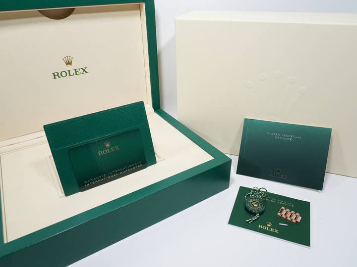 ロレックス デイデイト36 Ref.128345RBR エバーローズゴールド アイゼンキーゼル文字盤 極美品 yhyf6g24