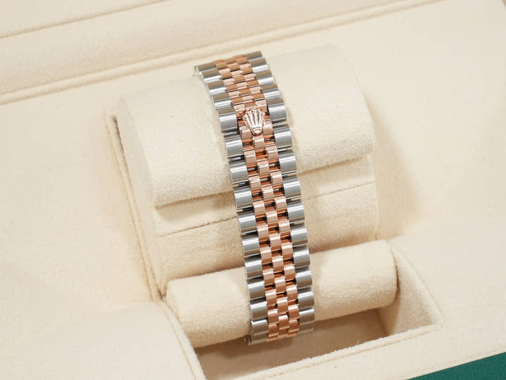 ロレックス デイトジャスト31 Ref.278271 ステンレススチール/エバーローズゴールド シルバーフローラルモチーフ文字盤 美中古 35efcw7a