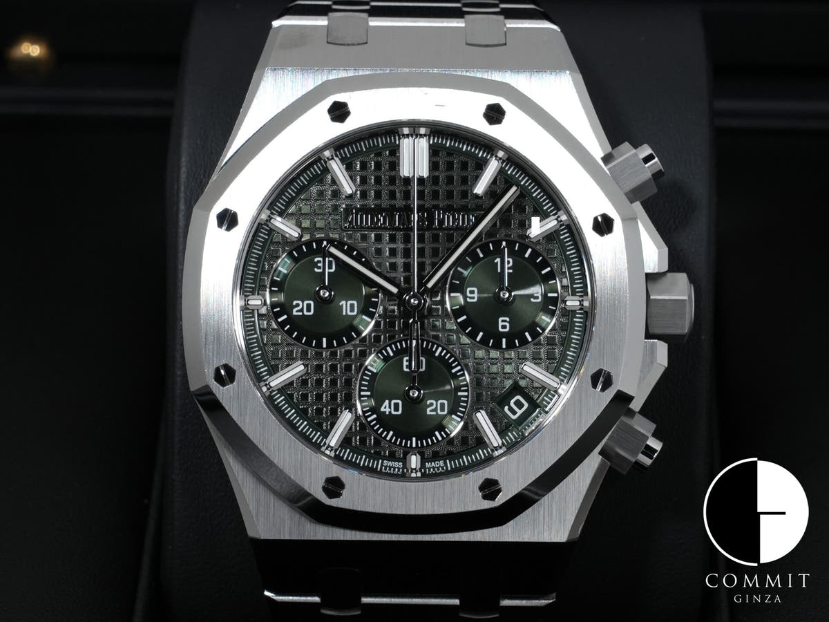 オーデマピゲ ロイヤルオーク クロノグラフ 50周年記念 Ref.26240ST.OO.1320ST.04 ステンレススチール カーキグリーン文字盤 中古 yvxm7u4q