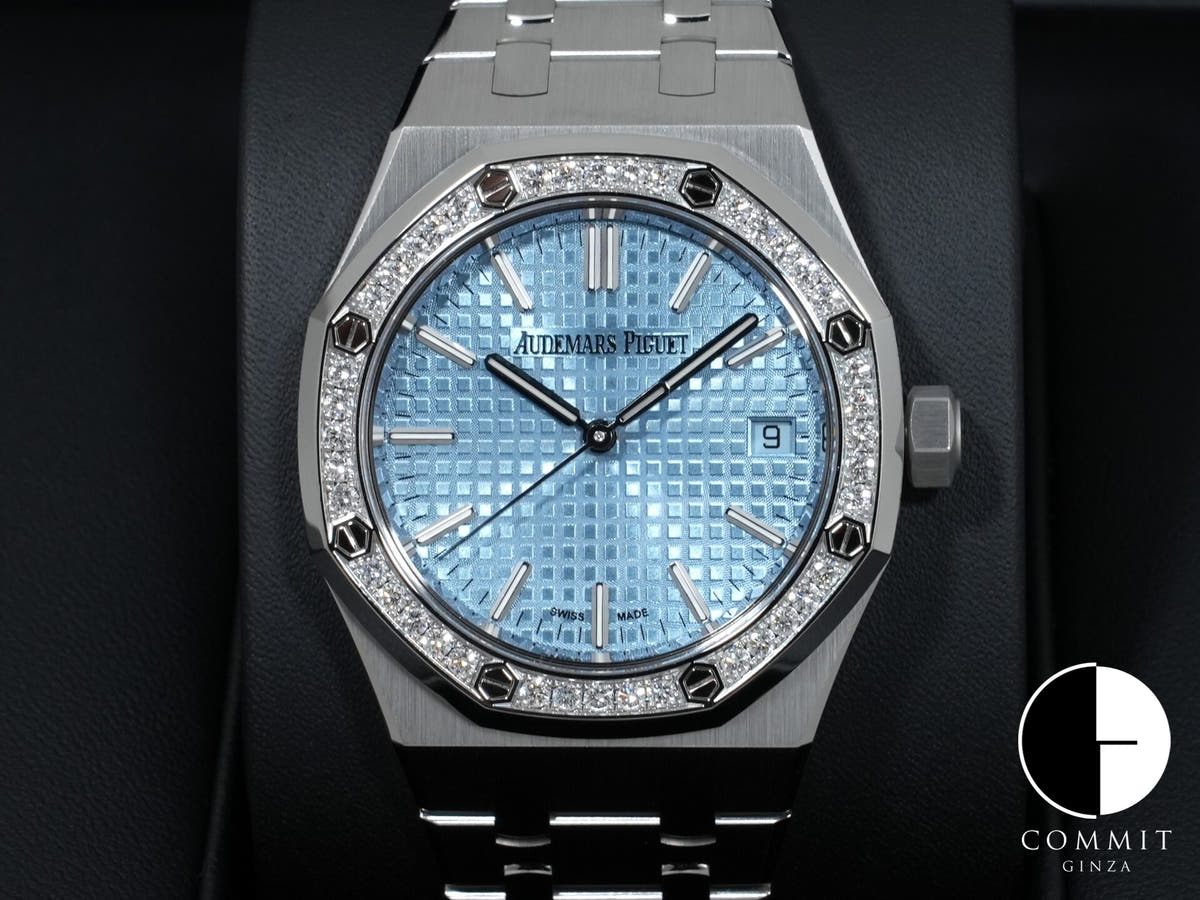 オーデマピゲ ロイヤルオーク 50周年記念 Ref.15551ST.ZZ.1356ST.01 ステンレススチール ライトブルー文字盤 未使用 x9oxwgj5