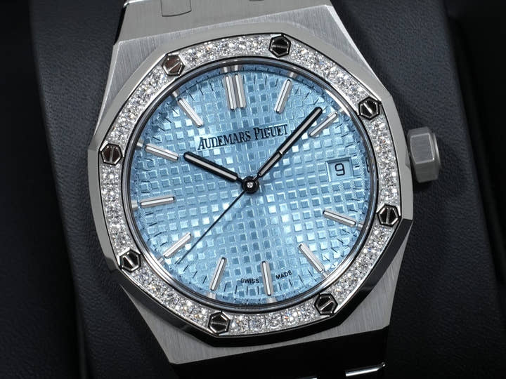 オーデマピゲ ロイヤルオーク 50周年記念 Ref.15551ST.ZZ.1356ST.01 ステンレススチール ライトブルー文字盤 未使用 x9oxwgj5