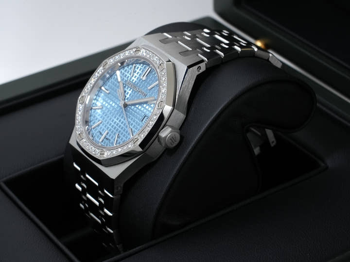 オーデマピゲ ロイヤルオーク 50周年記念 Ref.15551ST.ZZ.1356ST.01 ステンレススチール ライトブルー文字盤 未使用 x9oxwgj5