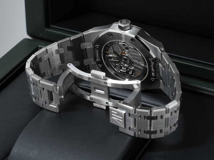 オーデマピゲ ロイヤルオーク 50周年記念 Ref.15551ST.ZZ.1356ST.01 ステンレススチール ライトブルー文字盤 未使用 x9oxwgj5