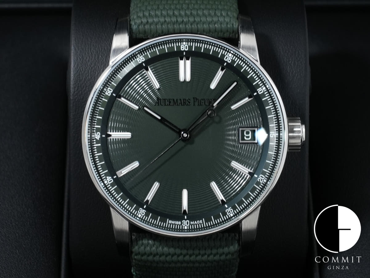 オーデマピゲ CODE 11.59 バイ オーデマ ピゲ Ref.15210ST.OO.A056KB.01 ステンレススチール グリーン文字盤 美品 7g2basr8