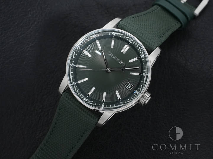 オーデマピゲ CODE 11.59 バイ オーデマ ピゲ Ref.15210ST.OO.A056KB.01 ステンレススチール グリーン文字盤 美品 7g2basr8