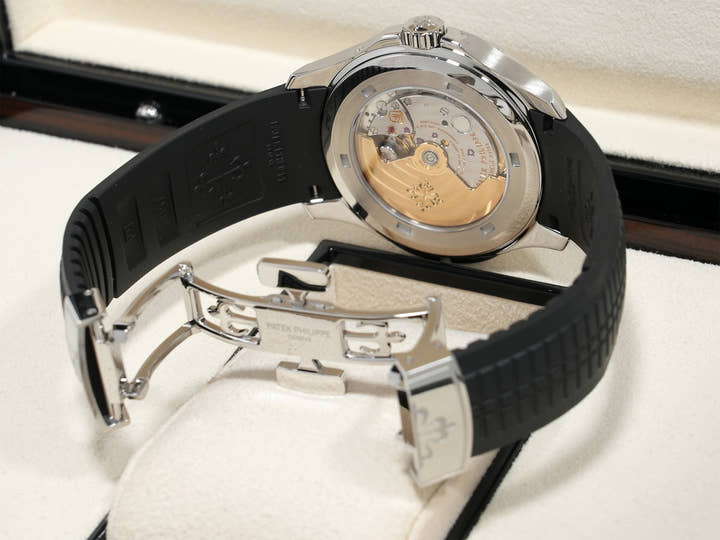 パテックフィリップ アクアノート トラベルタイム Ref.5164A-001 ステンレススチール ブラック文字盤 美品 o2indsse