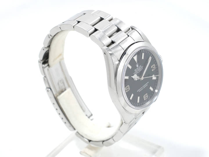 ロレックス エクスプローラーI Ref.14270 ステンレススチール ブラック文字盤 オイスターブレスレット 中古 md4hc9v4